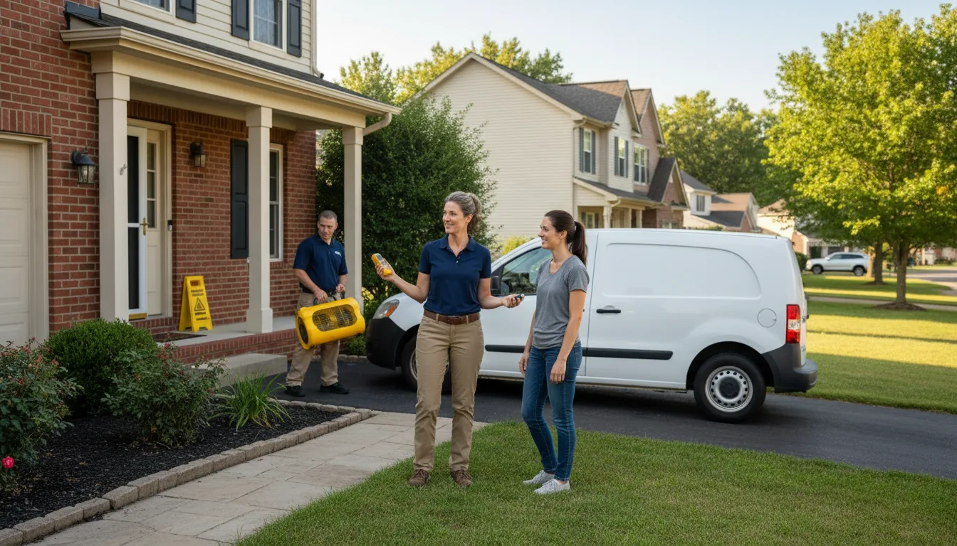 Residential water damage restoration in Monroeton, PA